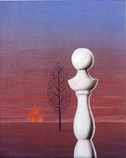 Peinture sur toile de Magritte Fashionable People reproduction peinte à la main