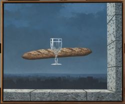 Peinture sur toile de Magritte Force Of Circumstance La Force Des Choses 1958 reproduction peinte à la main