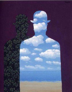 Peinture sur toile de Magritte High Society reproduction peinte à la main