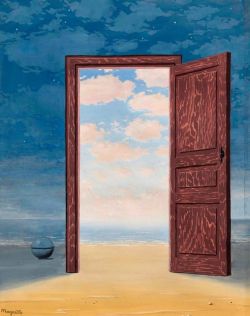 Peinture sur toile de Magritte L Embellie 1962 reproduction peinte à la main