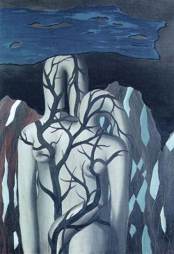 Peinture sur toile de Magritte Landscape reproduction peinte à la main