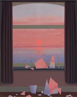 Peinture sur toile de Magritte Le Monde Des Images 1950 reproduction peinte à la main