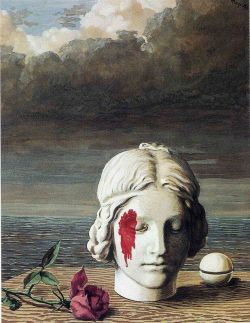 Peinture sur toile de Magritte Memory 2 reproduction peinte à la main
