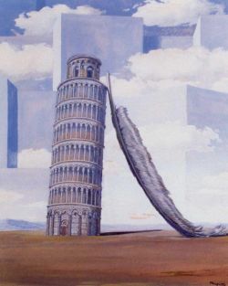 Peinture sur toile de Magritte Memory Of A Journey reproduction peinte à la main