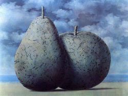 Peinture sur toile de Magritte Memory Of A Voyage reproduction peinte à la main