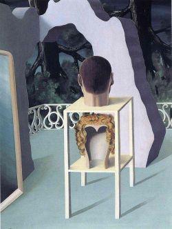 Peinture sur toile de Magritte Midnight Marriage reproduction peinte à la main