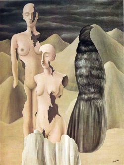 Peinture sur toile de Magritte Polar Light reproduction peinte à la main