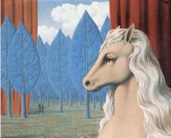 Peinture sur toile de Magritte Pure Reason reproduction peinte à la main