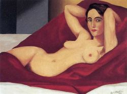 Peinture sur toile de Magritte Reclining Nude reproduction peinte à la main