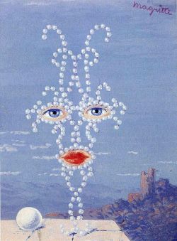 Peinture sur toile de Magritte Sheherazade reproduction peinte à la main