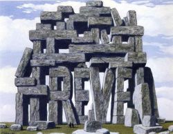 Peinture sur toile de Magritte The Art Of Conversation 2 reproduction peinte à la main