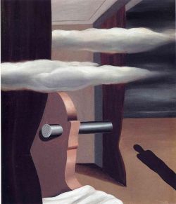 Peinture sur toile de Magritte The Catapult Of Desert reproduction peinte à la main