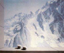 Peinture sur toile de Magritte The Domain Of Arnheim reproduction peinte à la main