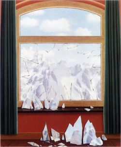 Peinture sur toile de Magritte The Domain Of Arnheim 2 reproduction peinte à la main