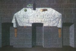 Peinture sur toile de Magritte The Endearing Truth reproduction peinte à la main