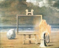 Peinture sur toile de Magritte The Fair Captive reproduction peinte à la main