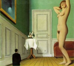 Peinture sur toile de Magritte The Giantess reproduction peinte à la main