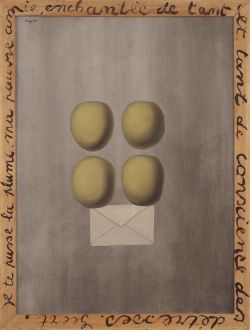 Peinture sur toile de Magritte The Good News La Bonne Nouvelle 1928 reproduction peinte à la main