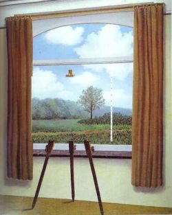 Peinture sur toile de Magritte The Human Condition - Version 2 reproduction peinte à la main
