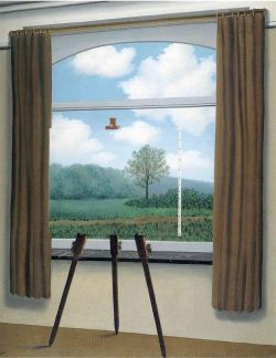 Peinture sur toile de Magritte The Human Condition - Version 3 reproduction peinte à la main