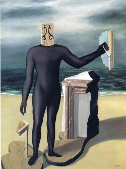 Peinture sur toile de Magritte The Man Of The Sea reproduction peinte à la main