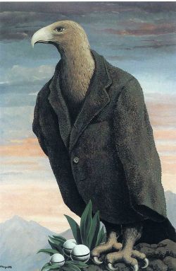 Peinture sur toile de Magritte The Present reproduction peinte à la main