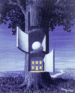 Peinture sur toile de Magritte The Voice Of Blood reproduction peinte à la main