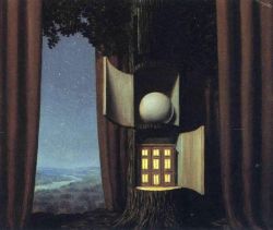 Peinture sur toile de Magritte The Voice Of Blood 2 reproduction peinte à la main
