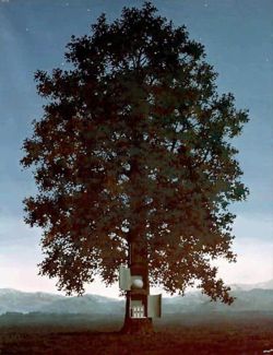 Peinture sur toile de Magritte The Voice Of Blood 3 reproduction peinte à la main