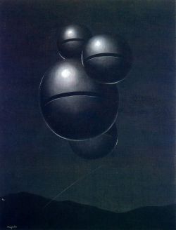 Peinture sur toile de Magritte The Voice Of Space 2 reproduction peinte à la main