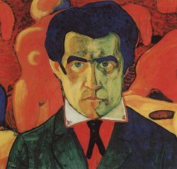 Peinture sur toile de Malevich, Autoportrait reproduction peinte à la main