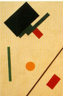 Peinture sur toile de Malevich, Composition Suprématiste - 1916 reproduction peinte à la main