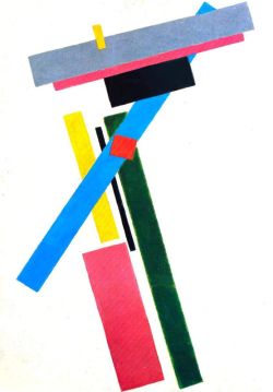 Peinture sur toile de Malevich, Construction Suprématistique reproduction peinte à la main
