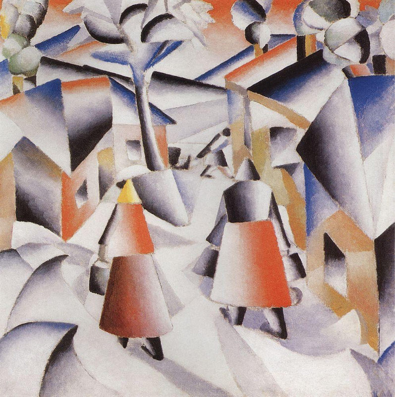 Malevich, Matin au village après la tempête de neige