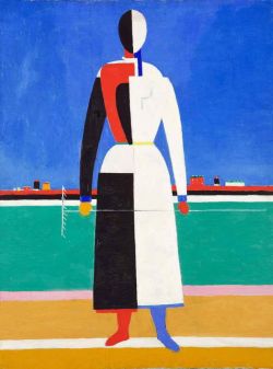 Peinture sur toile de Malevich Mujer Con Rastrillo reproduction peinte à la main