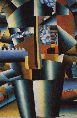 Peinture sur toile de Malevich, Portrait d'Ivan Kliun reproduction peinte à la main
