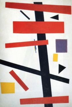 Peinture sur toile de Malevich, Suprématisme 4 - 1915 reproduction peinte à la main