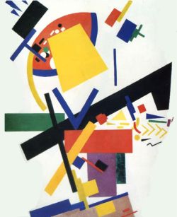 Peinture sur toile de Malevich, Suprématisme 5 - 1915 reproduction peinte à la main