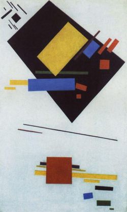 Peinture sur toile de Malevich, Suprématisme 6 - 1915 reproduction peinte à la main