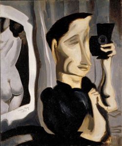 Man Ray, Autoportrait - 1941 reproduction peinte à la main