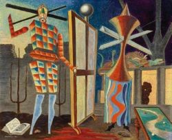 Man Ray, Les Beaux Temps, 1941 reproduction peinte à la main