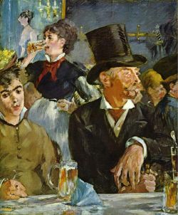 Manet, Café Concert reproduction peinte à la main