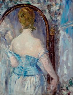 Manet, Devant Le Miroir reproduction peinte à la main