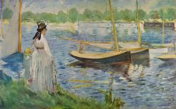 Manet, La digue à Argenteuil reproduction peinte à la main