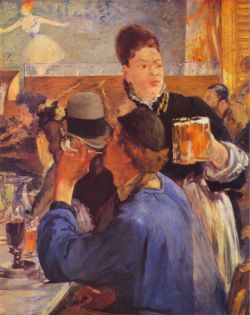Manet, La Serveuse De Bocks reproduction peinte à la main
