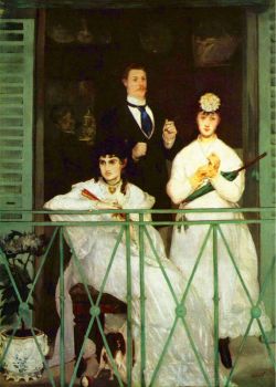 Manet, Le Balcon reproduction peinte à la main