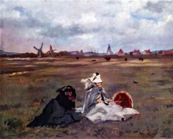 Manet, Les Hirondelles reproduction peinte à la main