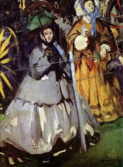 Peinture sur toile de Manet, Les Spectateurs De La Course reproduction peinte à la main