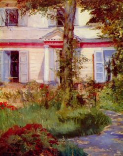 Manet, Maison A Rueil reproduction peinte à la main