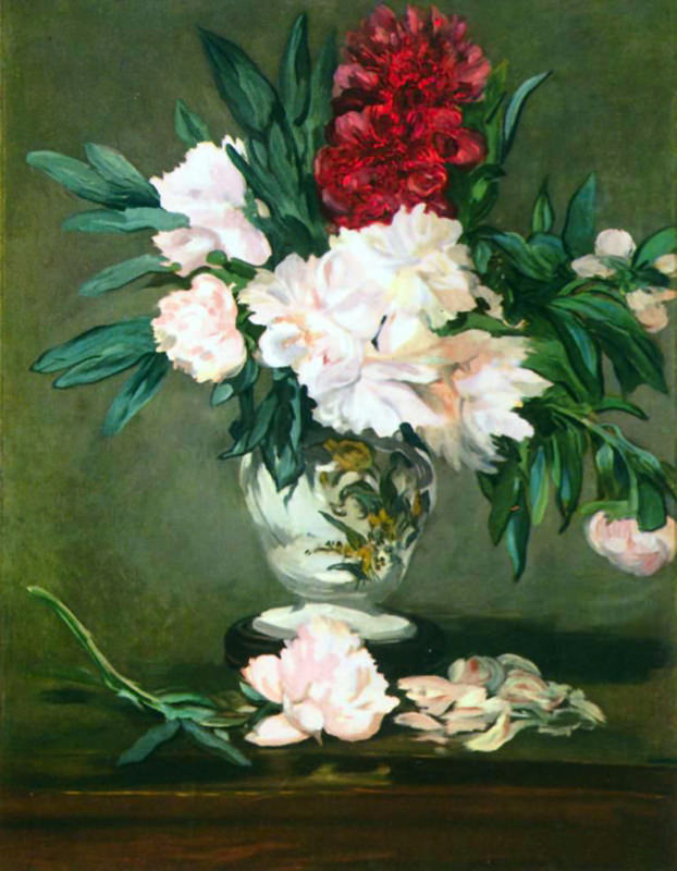 Manet, Nature Morte - Vases Avec Des Pivoines